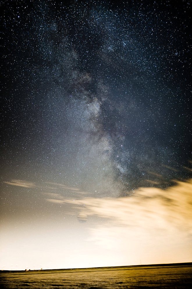 Milchstraße fotografieren: Beispielfoto der Milchstraße mit einem 35mm 1.4 Objektiv