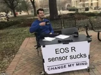 Der EOS R-Sensor ist wirklich gar nicht schlecht!