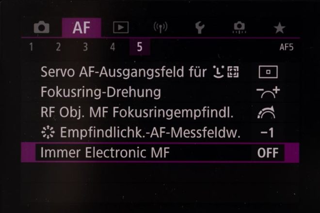 Einstellungen Canon EOS R6 - Tipps für das optimale Setup 14