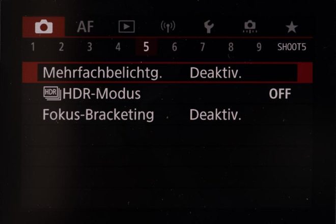 Einstellungen Canon EOS R6 - Tipps für das optimale Setup 5