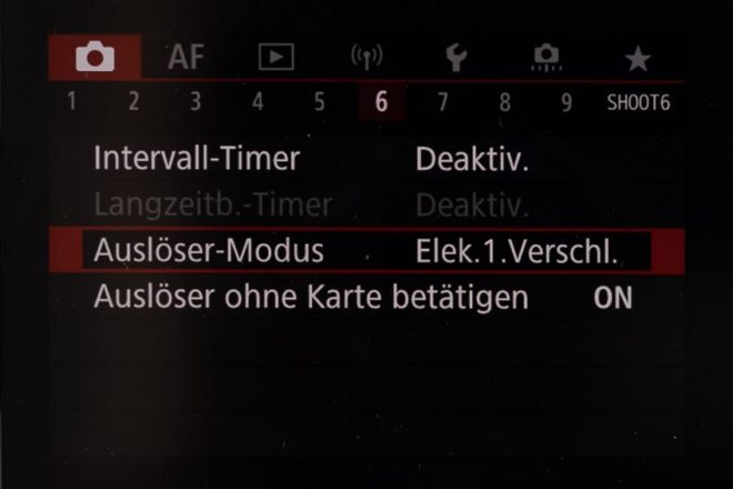 Einstellungen Canon EOS R6 - Tipps für das optimale Setup 6