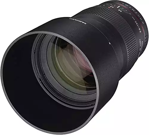 SAMYANG 7493 135mm F2.0 für Canon EF - Vollformat und APS-C Teleobjektiv Festbrennweite für Canon Kamera mit EF/ EF-S Mount, manueller Fokus, für Canon EOS-1D X Mark III, 6D Mark II, 5D Mark IV