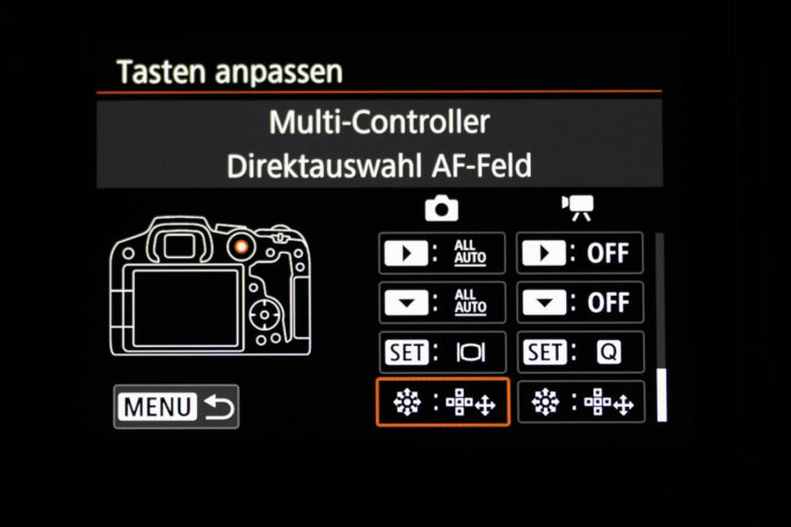 Einstellungen Canon EOS R7 - Tipps & Tricks, Menü Konfiguration 38